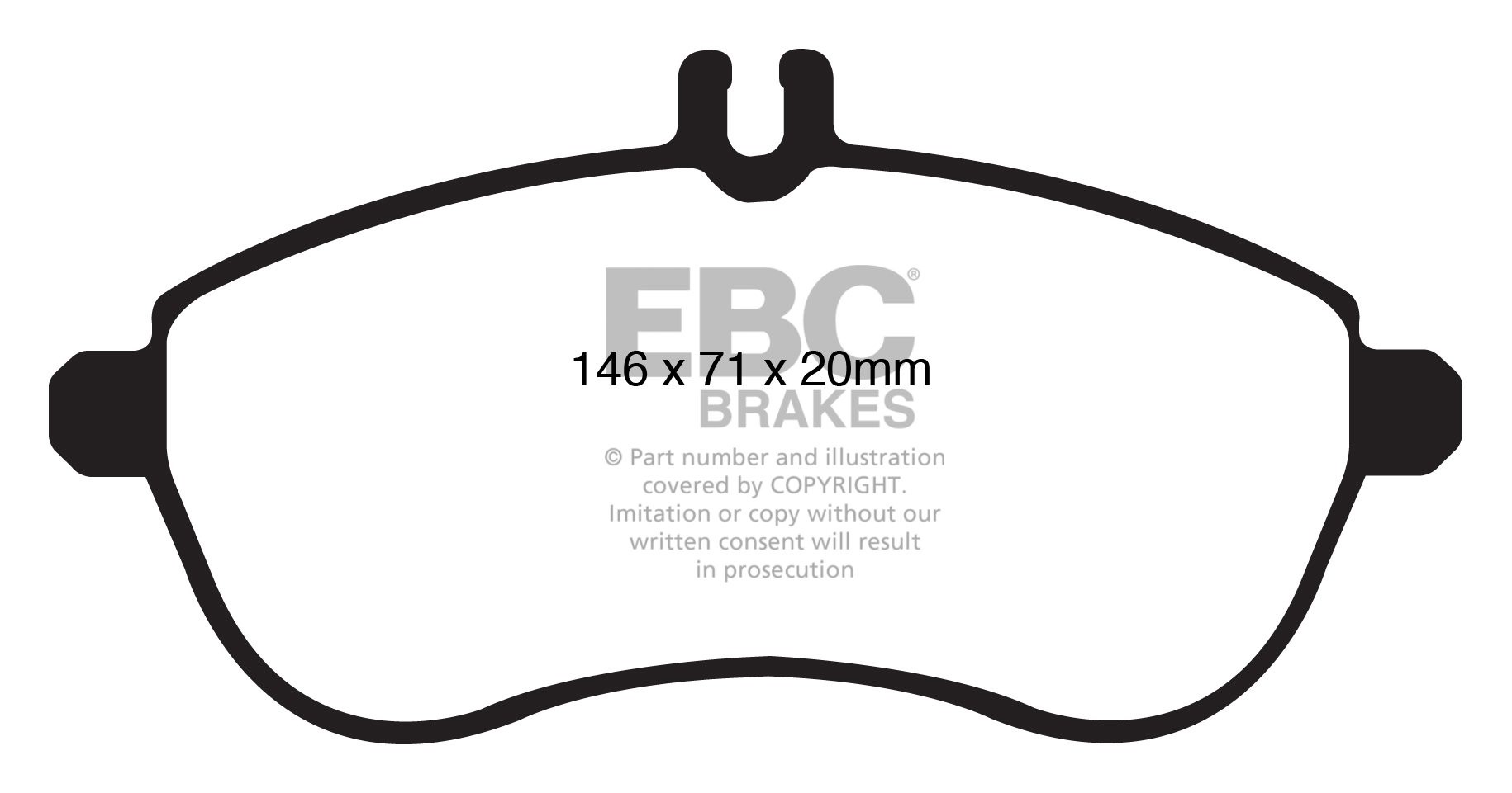 EBC Brakes MERCEDES C-Class (W204) C220 TD 2007-.. Remblokken vo