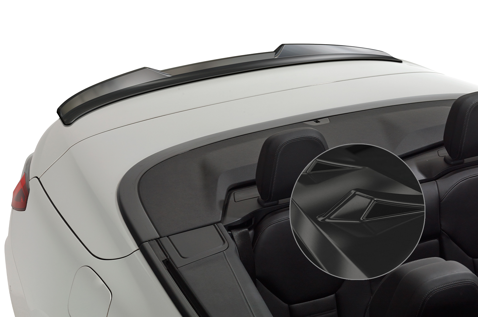 Spoiler BMW 4er G23 Cabrio CSR glans Zwart