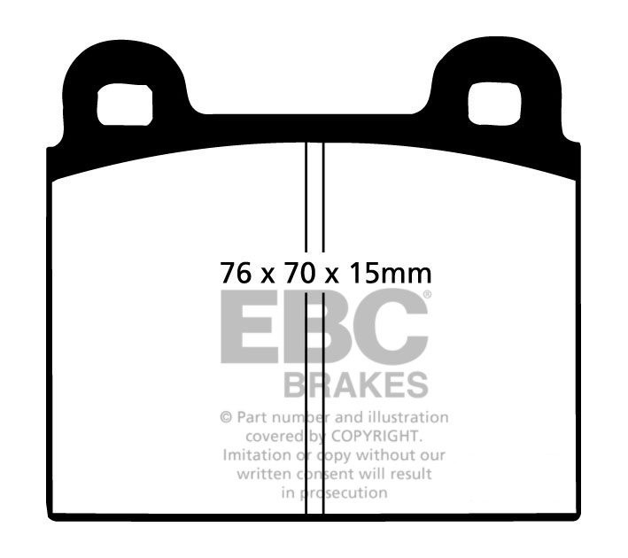 EBC Brakes OPEL Diplomat 5.4 66-77 Remblokken voorzijde greenstu