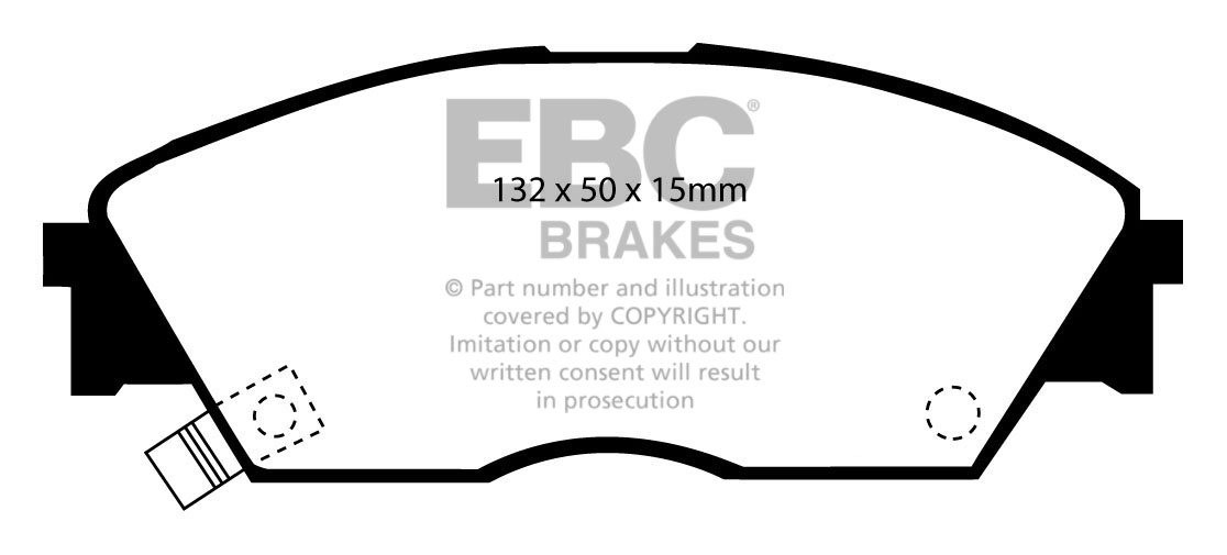 EBC Brakes HONDA Prelude 2.0 EX (BA4) 88-92 Remblokken voorzijde
