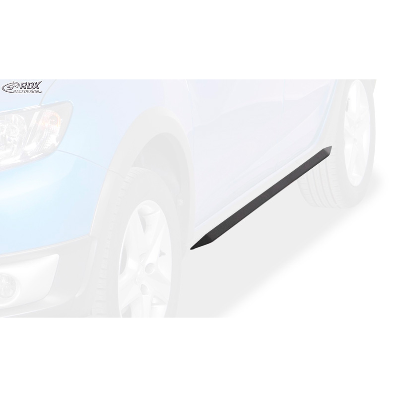 Sideskirts Slim'  Dacia Sandero II 2012- incl. Stepway (ABS zwart glanzend)