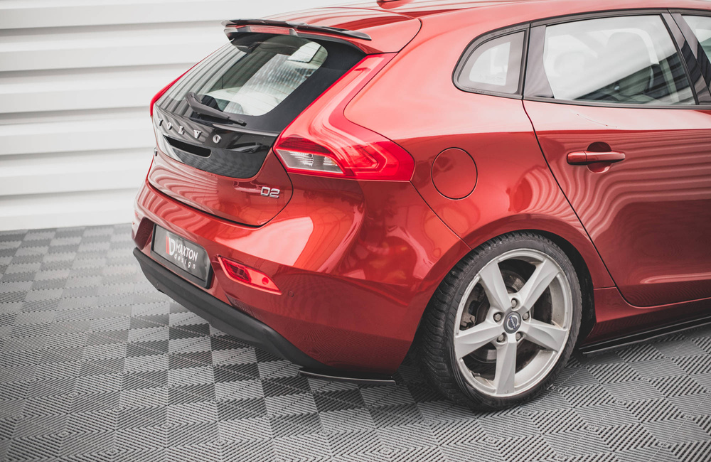 Achter diffusor zijde Volvo V40 Gloss Black