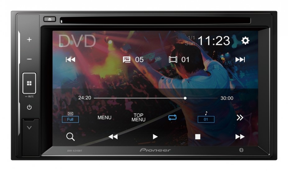 PIONEER autoradio AVH-A240DAB 2DIN / Bluetooth / DAB / DVD