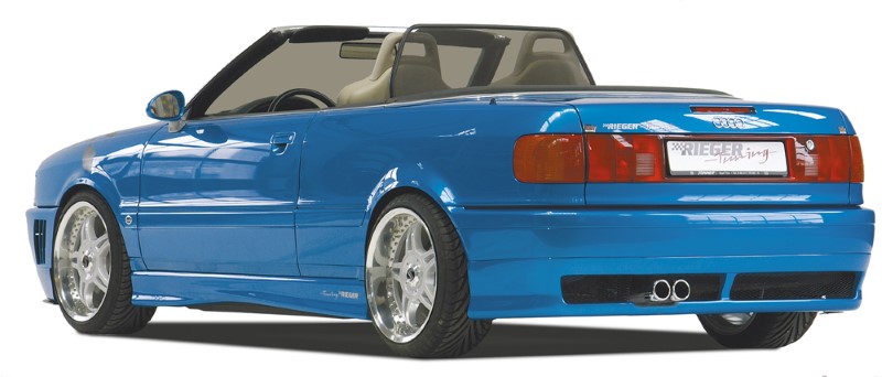 Achterbumper Diffusor Audi Cabrio/Coupe Rieger ABS