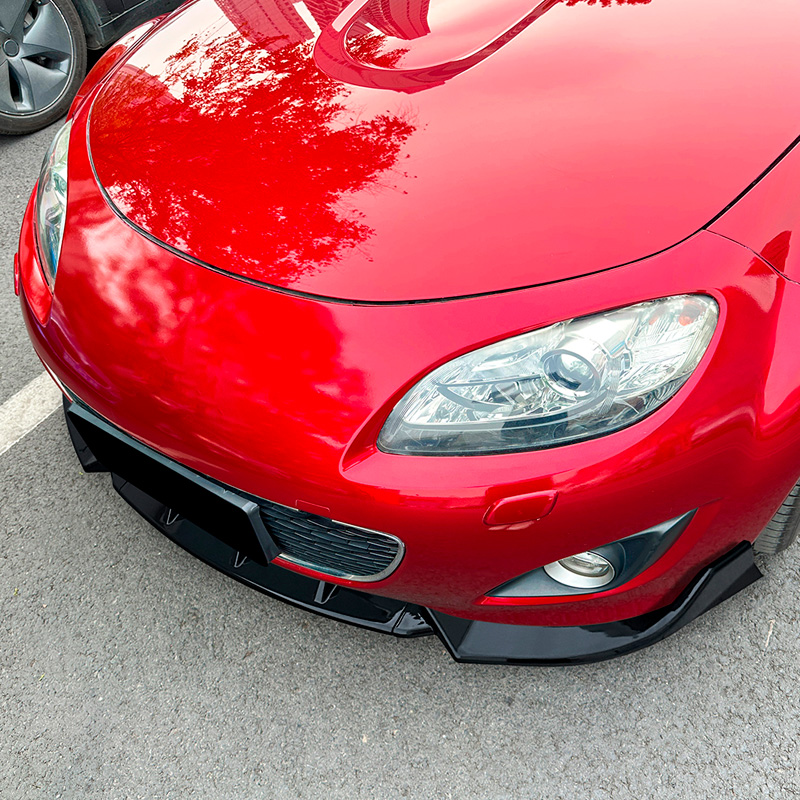 Voorspoilerlip  Mazda MX-5 (NC) Facelift 2009-2015 (Glanzend Zwart ABS)