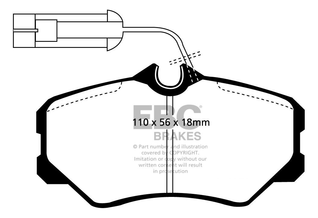 EBC Brakes FIAT Croma 1.9 TD 89-93 Remblokken voorzijde