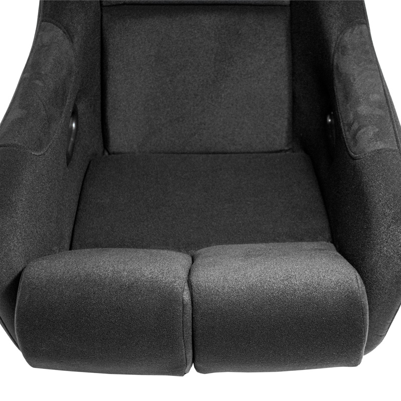 Sportstoel 'BS6' - Zwart - Vaste polyester rugleuning - incl. sledes