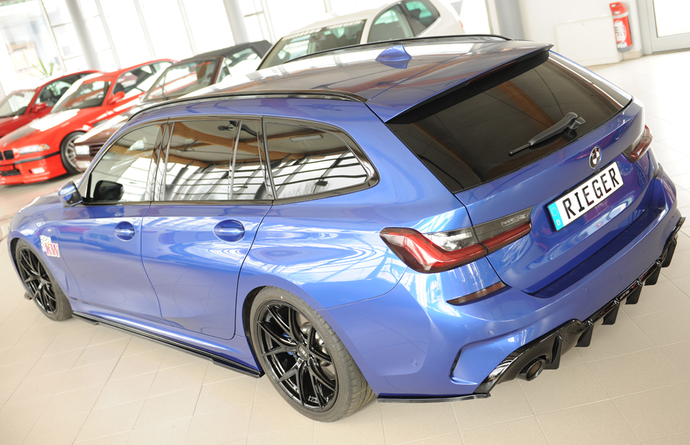 Diffuser BMW 3 Serie G20 Rieger Glans Zwart