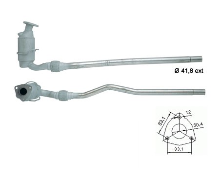 Opel CORSA B 1.0i 12V 973 cc 40 Kw / 55 cv X1.0XE Magnaflow CAT