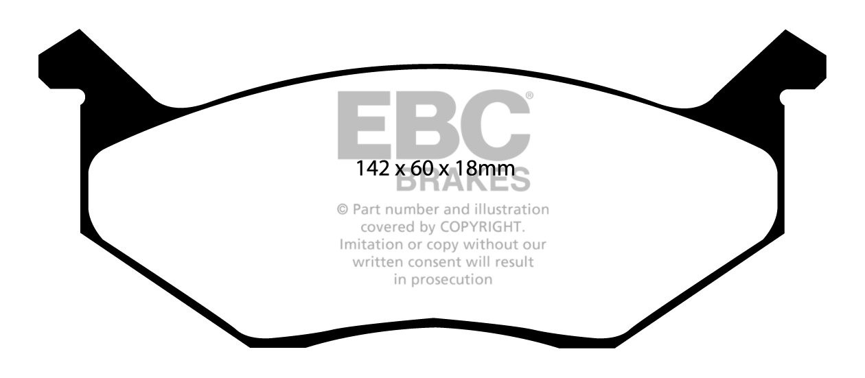 EBC Brakes PLYMOUTH Roadrunner 6.3 73-75 Remblokken voorzijde ye