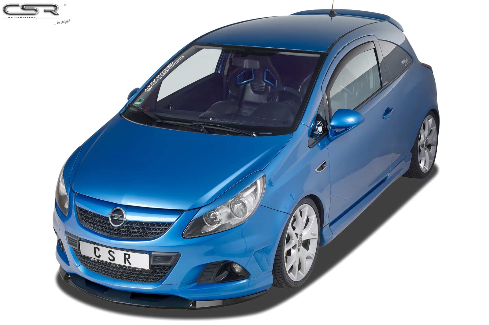 Voorspoiler Opel Corsa D OPC glans zwart 03/2007–10/2014