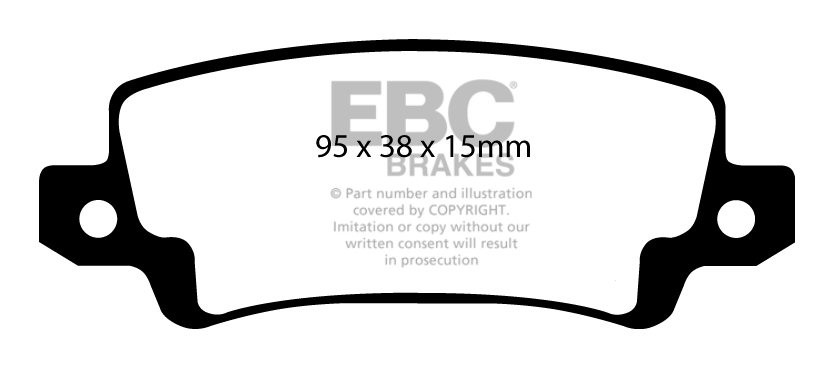 EBC Brakes TOYOTA Corolla 1.6 (ZZE121) 2002-2007 Remblokken acht