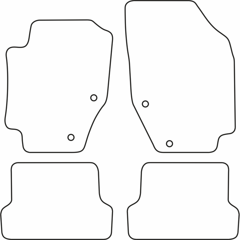 Automatten Velours  Peugeot 307 CC 2002-2009