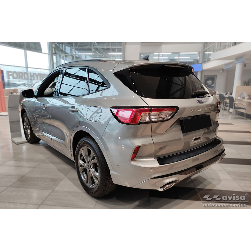 Matzwart RVS Achterbumperprotector  Ford Kuga III ST-Line/Vignale/Hybrid ST-Line 2019-2024 & FL 2024- 'Ribs'