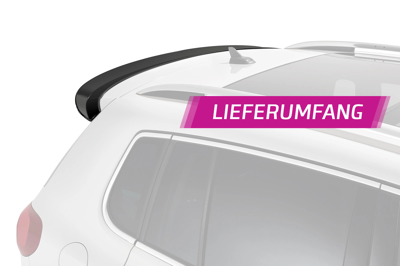 Achterspoiler voor VW Tiguan I (5N) Glans Zwart (2007–2016) – CSR Automotive