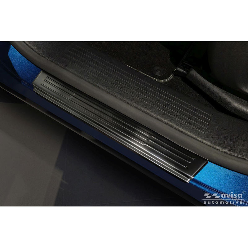 Avisa Zwart RVS Instaplijsten  Peugeot 3008 III 2024- - 'Lines' - 4-delig