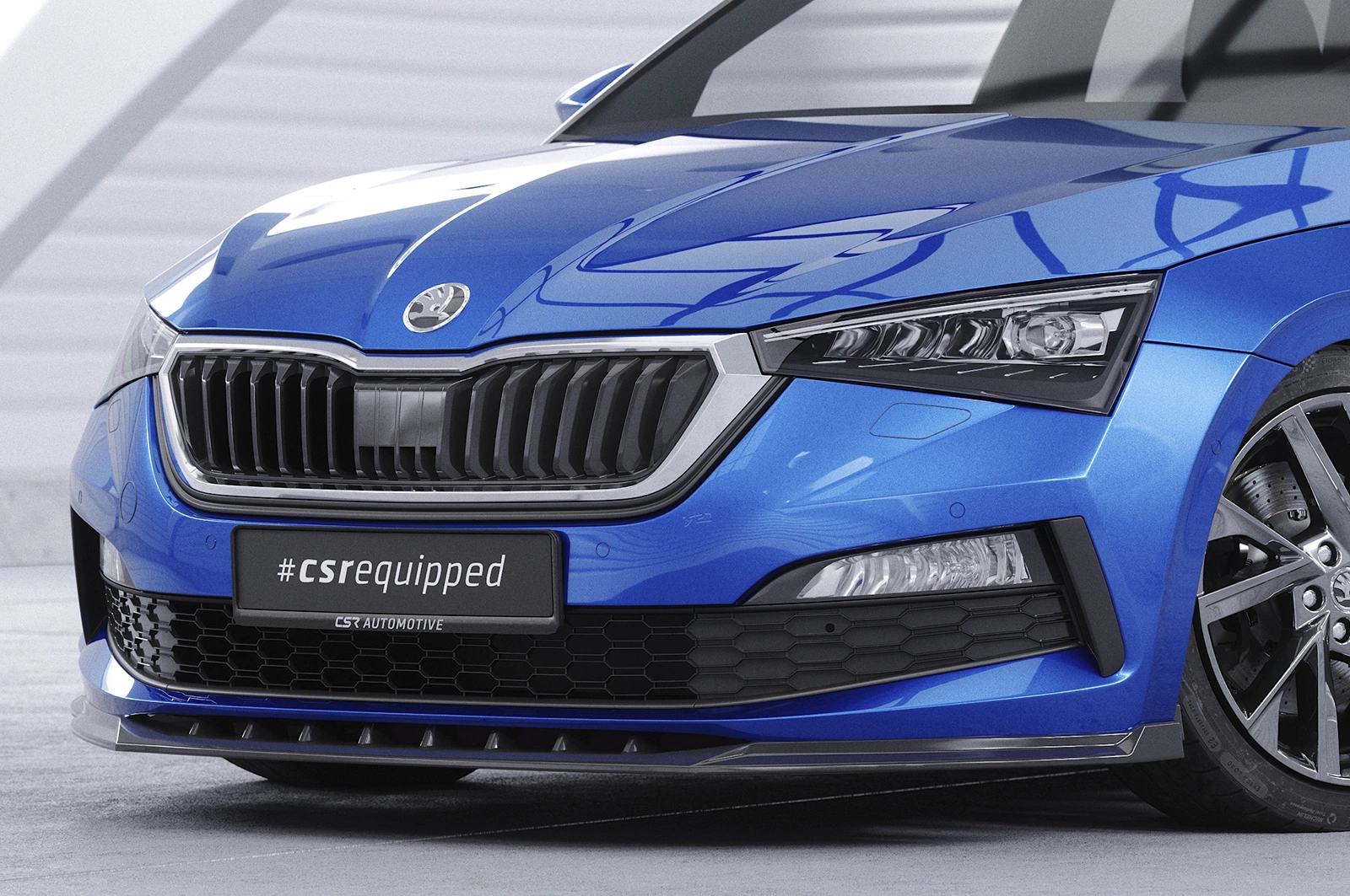 Voorspoiler Skoda Scala 2019-2023 – Glans Zwart
