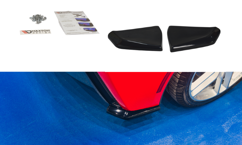 Achterzij Spoilers Chevrolet Corvette C7 Glanzend Zwart