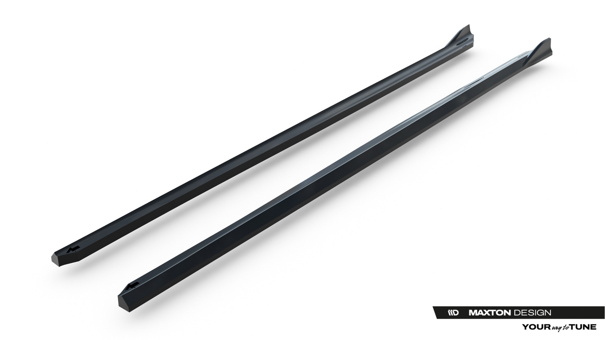 Side Skirts Diffusers BMW 3 Sportline Sedan / Touring F30 / F31 Maxton Glanzend Zwart
