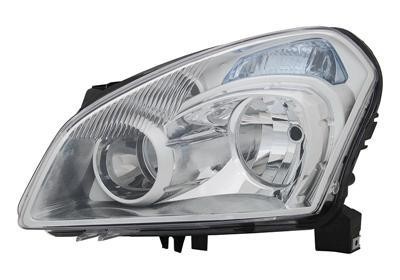 koplamp, H7+H7, elektr verstelb, rechts Nissan Qashqai, 2007-201