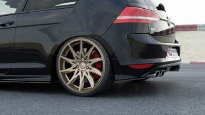 Zijdiffusers VW Golf 7 R Glans Zwart