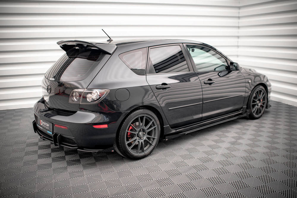 Street Pro Zijskirts met Canards Mazda 3 MPS Mk1 Maxton