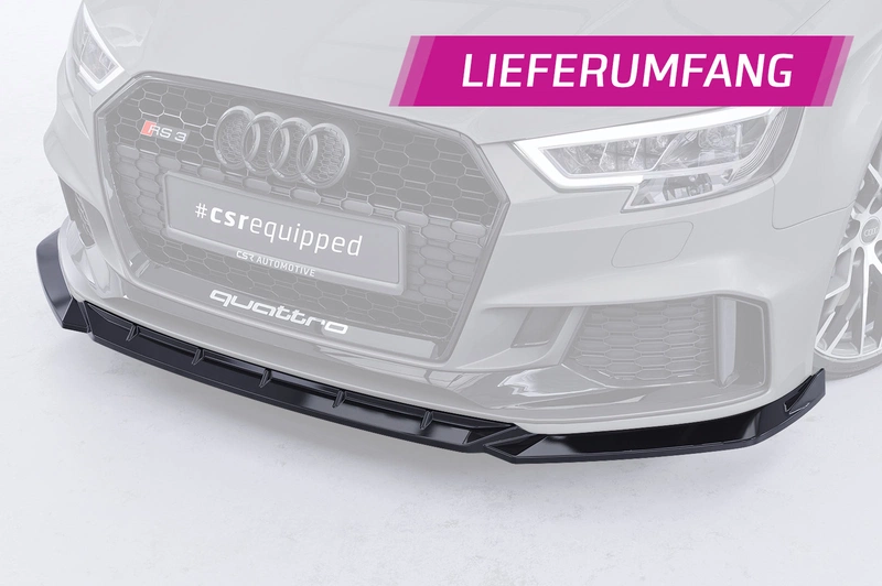 Voorspoiler Bekerspoilerlip voor Audi RS3 (8V/8VA)