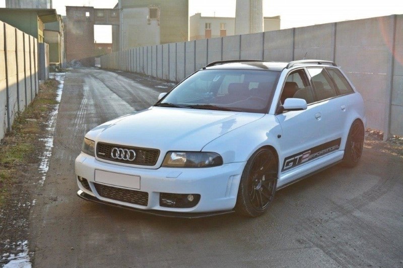 Voorspoiler Audi RS4 B5 Glanzend Zwart