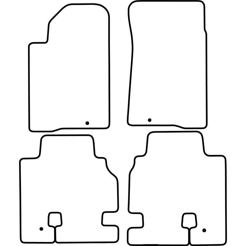 Automatten Velours  Ssang Yong Kyron 2005-2009