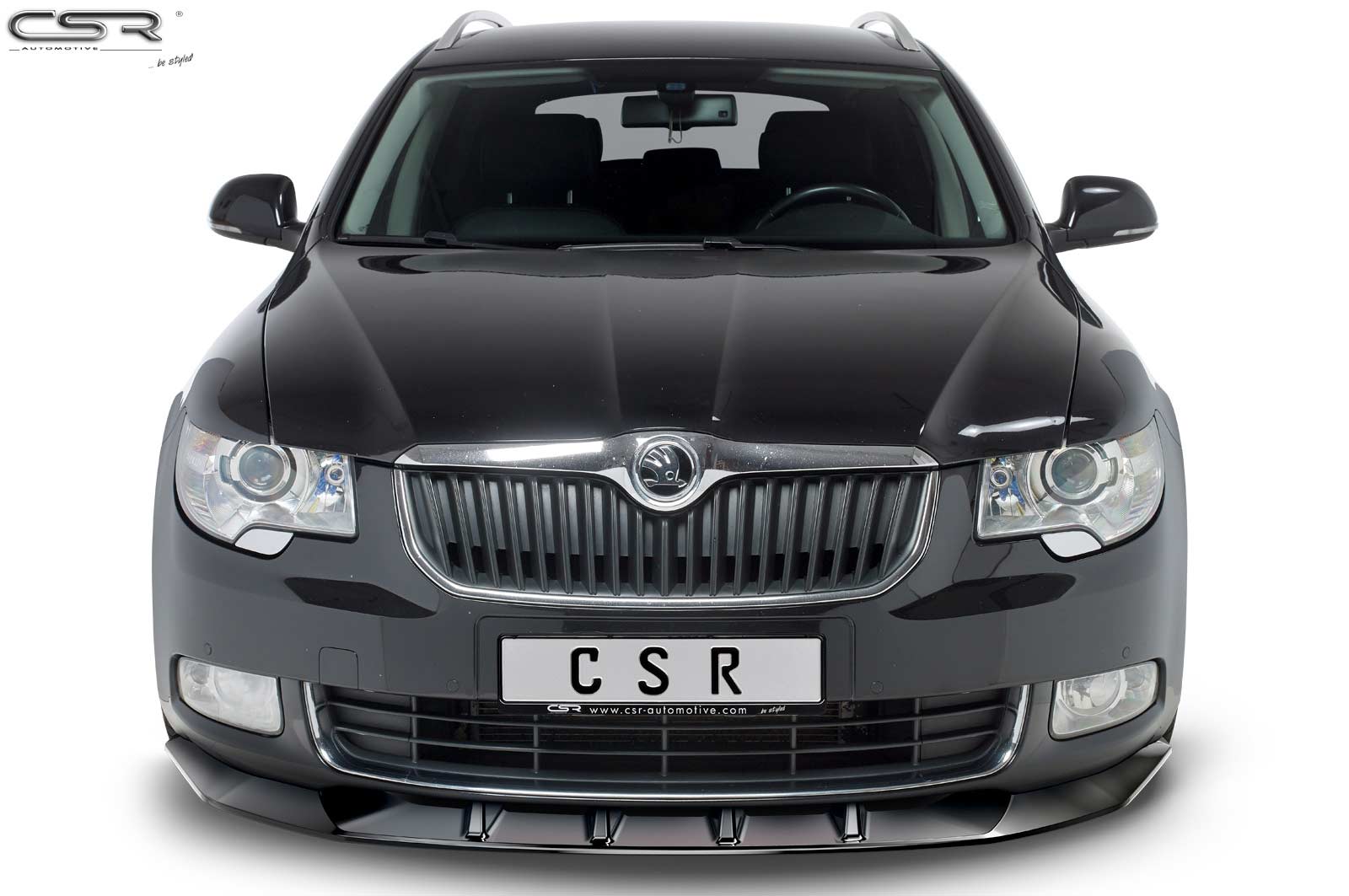 Voorspoiler Skoda Superb II Glans Zwart – 2008–06/2013