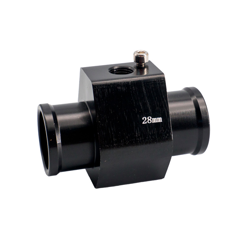 Simoni Racing Watertemperatuursensor Fitting - Zwart geanodiseerd aluminium - Ø28mm