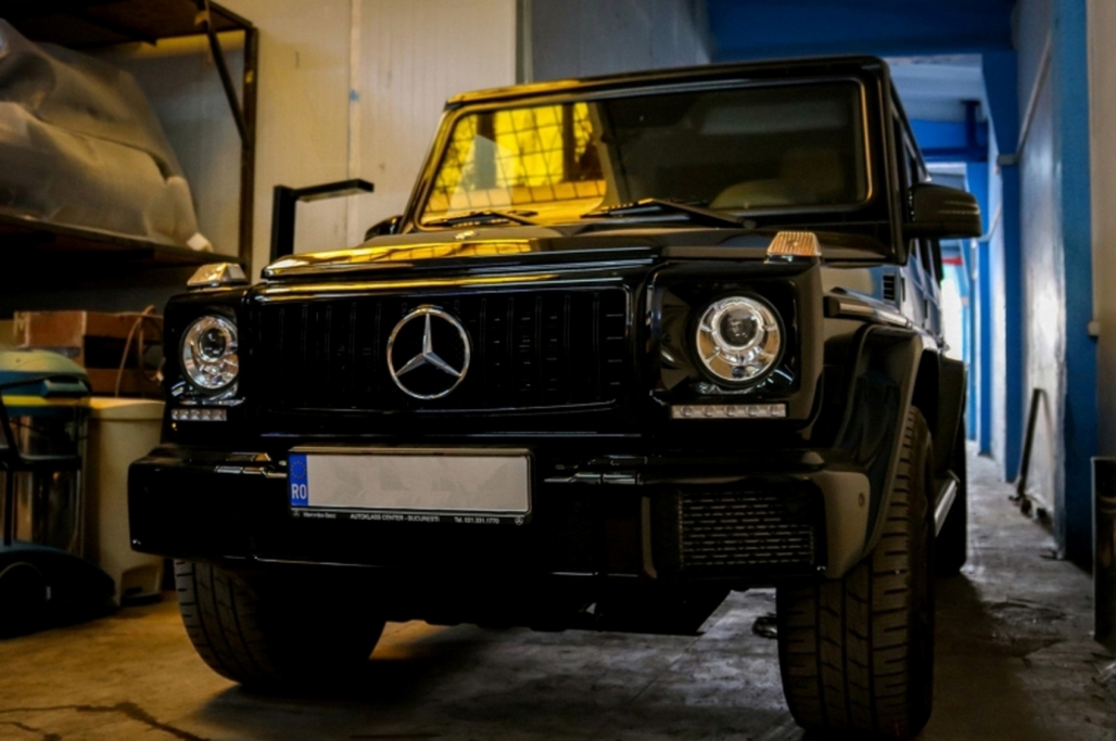 Grill Mercedes W463 G-Klasse 90-14 Glanzend Zwart