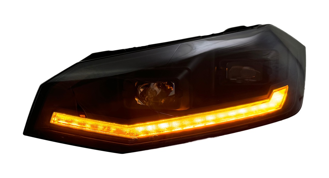 Koplampen VW Polo VI 2G 17-20 LED Dynamic Zwart