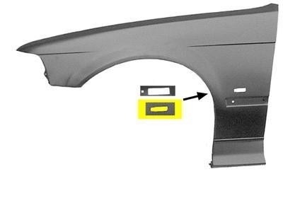 spatbord, links, 10/1996-BMW 3 serie E36, 1990-1998