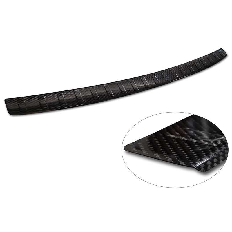 Echt 3D Carbon Achterbumperprotector  Renault Megane E-Tech 2021- 'Ribs'