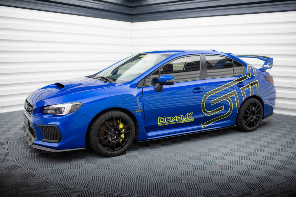 Zijskirts Subaru Impreza WRX STI GK Maxton Glans Zwart