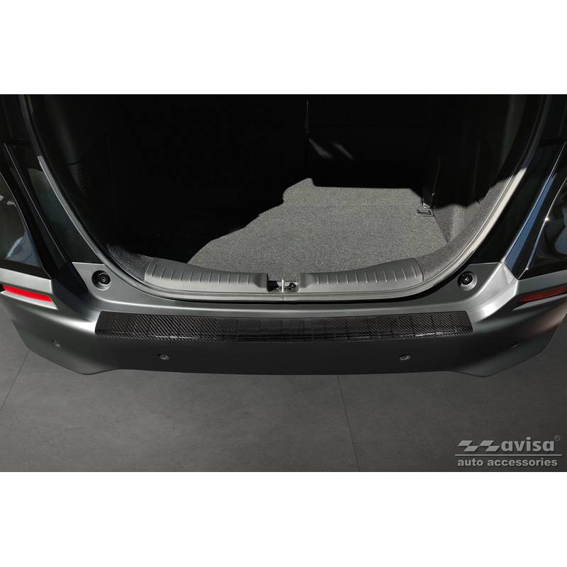 Echt 3D Carbon Achterbumperprotector  Honda Jazz Crosstar Hybrid 2020- 'Ribs'