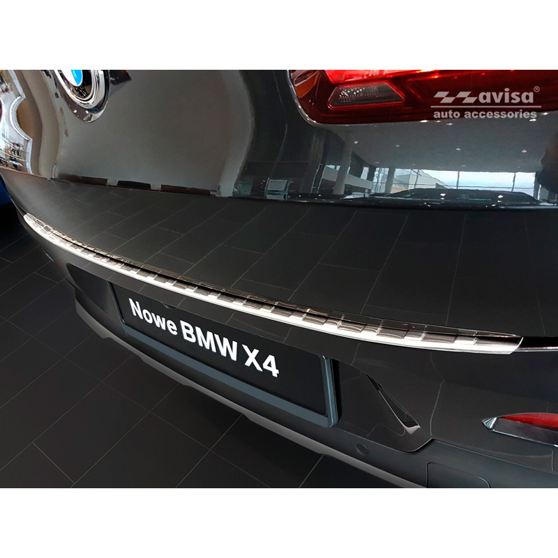 RVS Achterbumperprotector  BMW X4 (G02) 2018- 'Ribs'