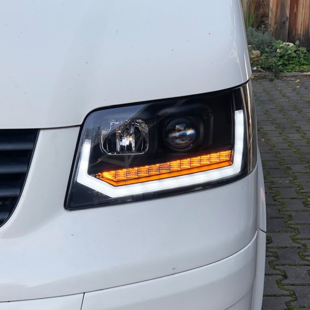 Koplampen VW T5 03-09 FULL LED Dynamisch