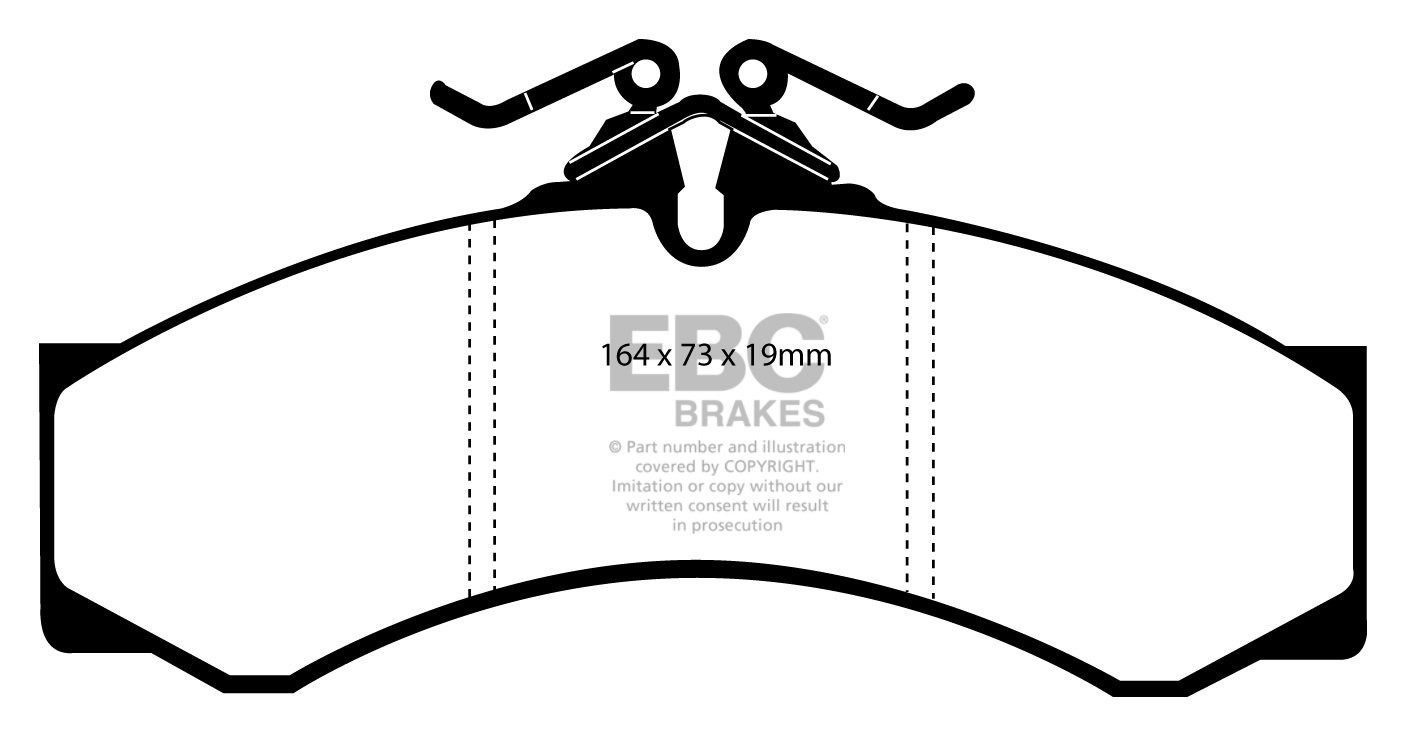 EBC Brakes VW Karmann Ghia (Type 14) 1.6 65-70 Remblokken voorzi