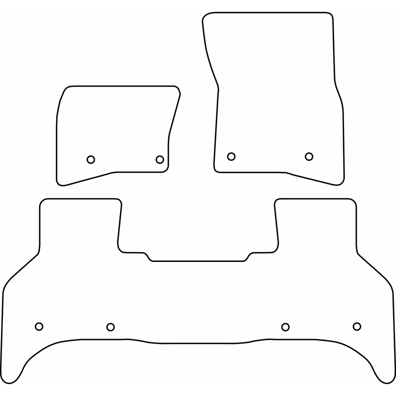Automatten Velours  Landrover Defender II 110 2019-