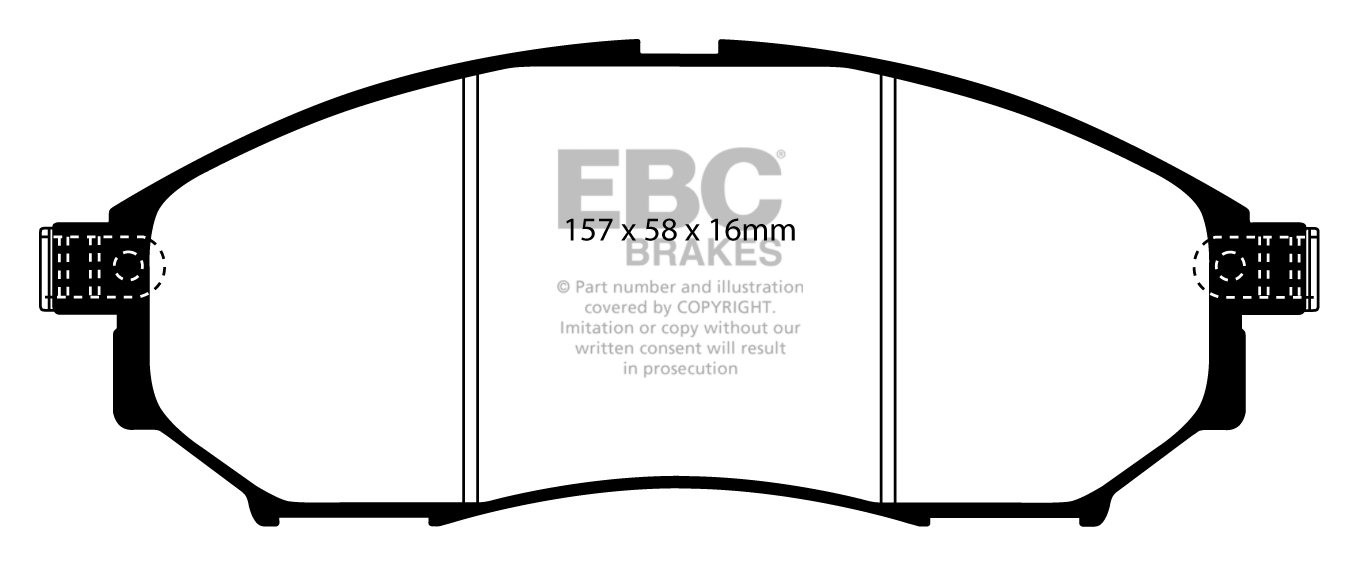 EBC Brakes NISSAN Stagea 2.5 Turbo 98-2001 Remblokken voorzijde