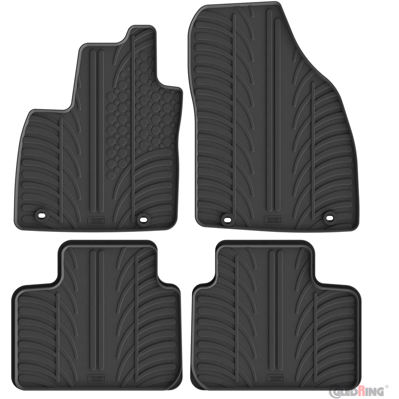Gledring Rubbermatten  MG ZS II (Hybrid+/Benzine) 2024- (T profiel 4-delig + montageclips)