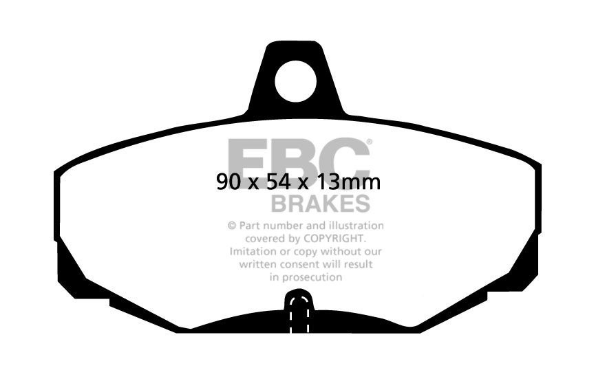 EBC Brakes TVR Chimaera 4.3 93-94 Remblokken achterzijde yellows