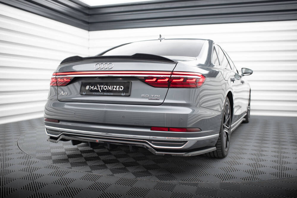 Spoiler Audi A8 / A8 S-Line / S8 D5  Maxton Glans Zwart