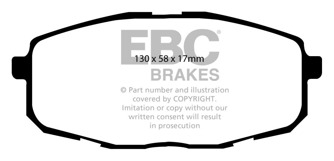 EBC Brakes KIA Carens 2.0 2004-2006 Remblokken voorzijde greenst