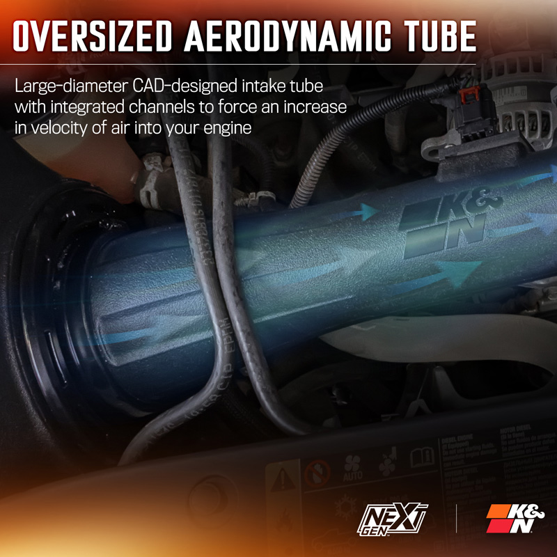 K&N NextGen Cold Air intake  Cadillac/Chevrolet /GMC 5.3L/6.2L V8 2014-2020 (50-3082)