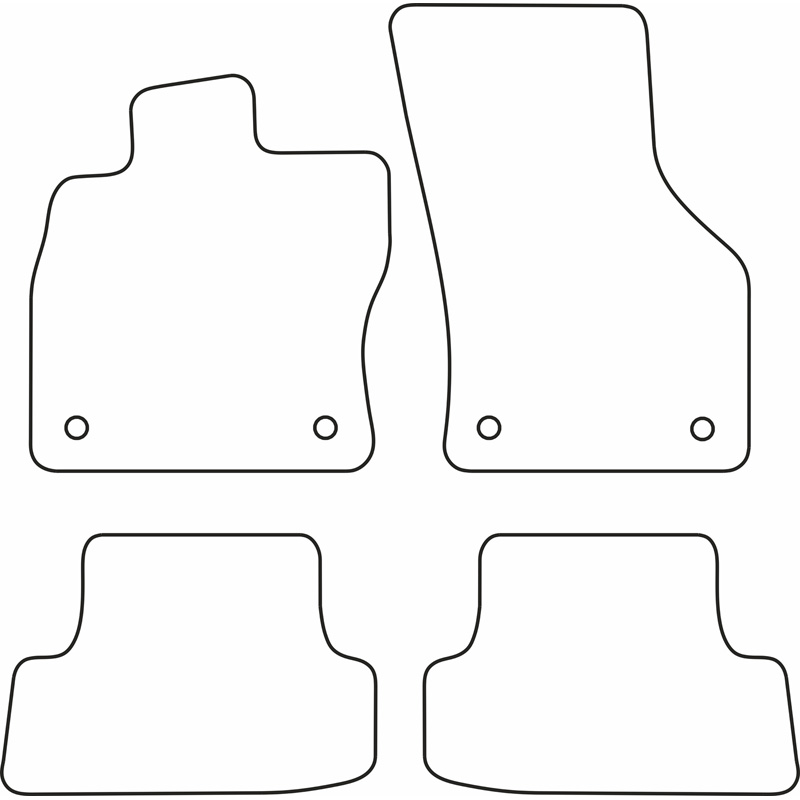 Automatten Velours  Audi A3 8V 3-deurs 2012-