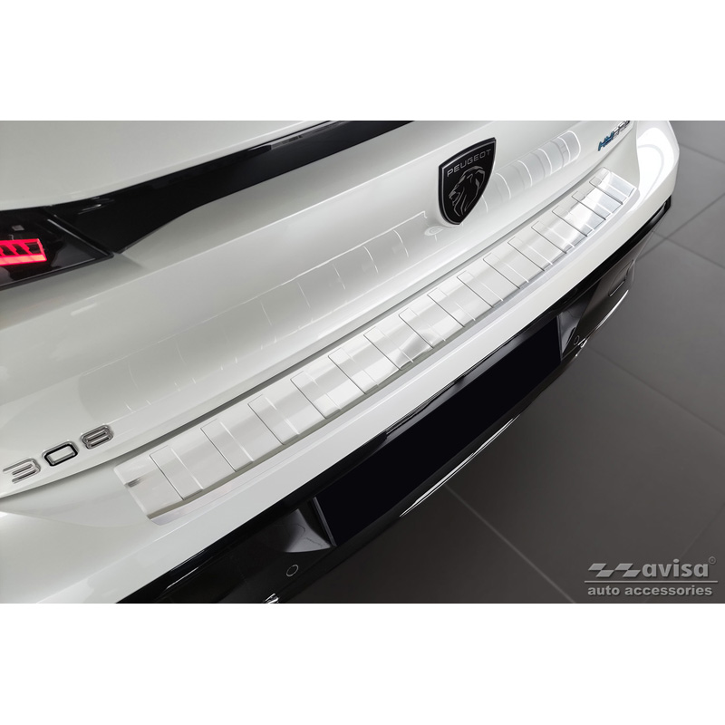 RVS Achterbumperprotector  Peugeot 308 III HB & SW 2021- 'Ribs'