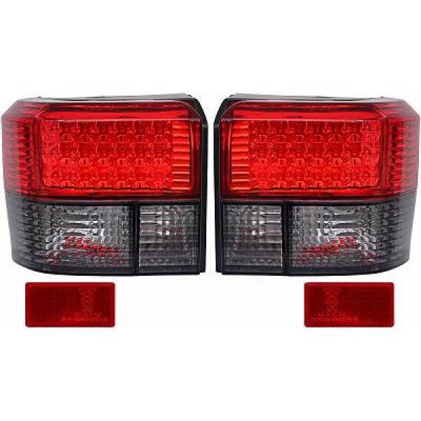 Achterlichten VW T4 90-02 Rood/Smoke